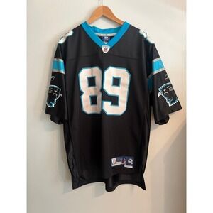 Men's Reebok Steve Smith #89 NFL Carolina Panthers Authentic Jersey Blue Size L